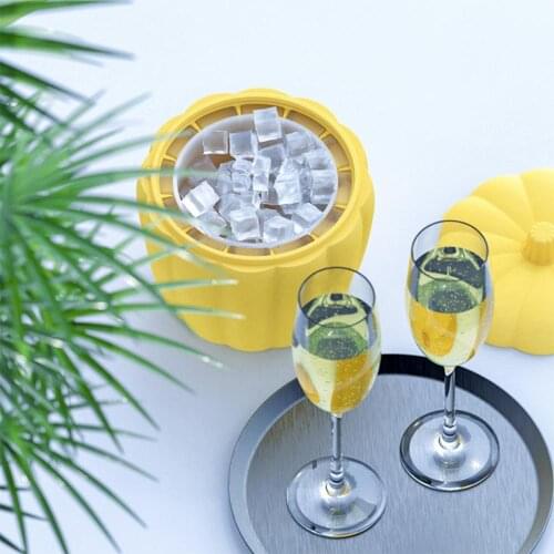 Drink cooler 2-in-1 Summer Outdoor Pumpkin Ice Cube Maker Mold Bucket Beer Cooler with Lid Bottle cooler Kitchen accessories