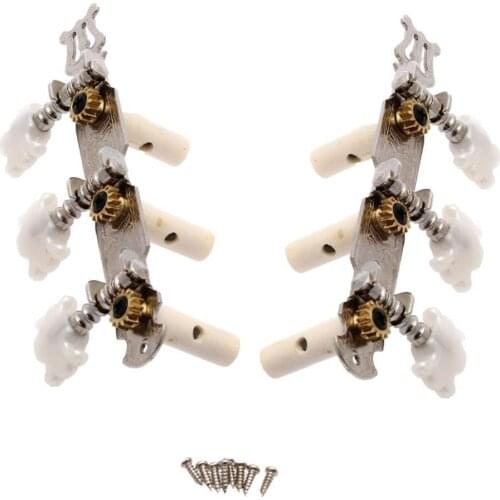 2Pcs Plastic Easy To Install Guitar Machine Heads Locking Tuners Adjust Knob Music Durable Compact Fastening Instrument Parts