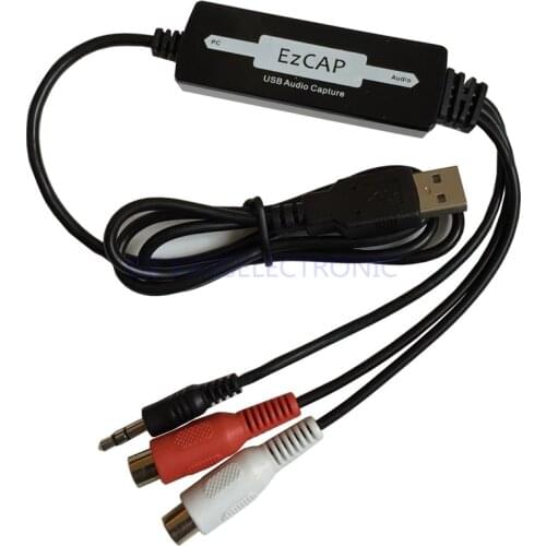 Portable usb audio capture convert anlog audio to MP3 portable player work for Windows7 8 10 Free shipping