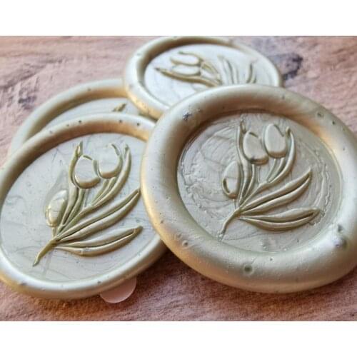 Olive Branch Self Adhesive Wax Seals, Wax Seal Stickers, Envelope Wax Seals, Peel and Stick Wax Seals