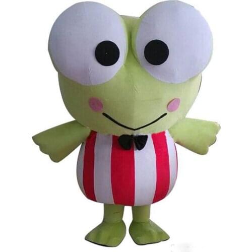 Discount factory sale Lovely big eyes frog Mascot Costumes Cartoon Adult Size Character Lovely big eyes frog Costumes
