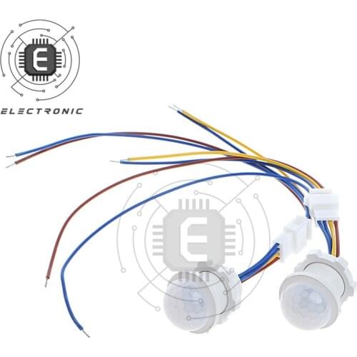 2pcs LED Light PIR Infrared Switch Human Body Induction Sensor Switch Intelligent Automatic Sensing Module