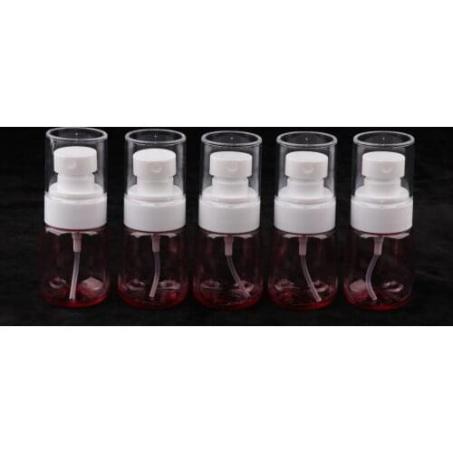 5 Pieces Plastic Spray Mist Bottles Pipette Container Cosmetic Perfume Liquid for Home Outdoor