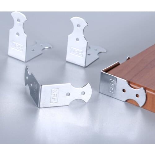 8Pcs Aviation Luggage Bag Corner Brackets Wooden Case Box Cabinet Metal Edge Corner Protectors Covers Furniture Fitting 45*20mm