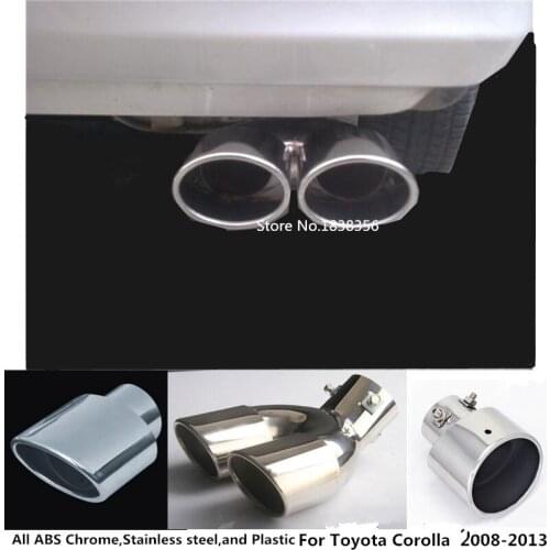 For Toyota Corolla Altis 2008 2009 2010 2011 2012 2013 Car Muffler End Pipe Outlet Dedicate Stainless Steel Exhaust Tip Tail