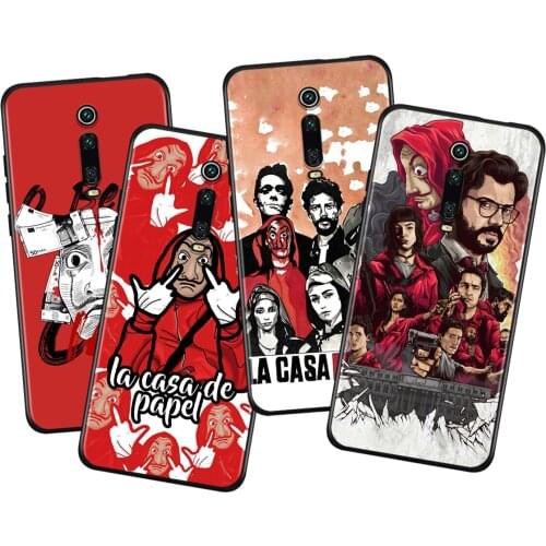 Spain TV Money Heist House For Xiaomi Redmi 9i 9T 9A 9C 9 8A 8 GO 7 7A S2 Y2 6 6A 5 5A 4X Prime Pro Plus Black Phone Case