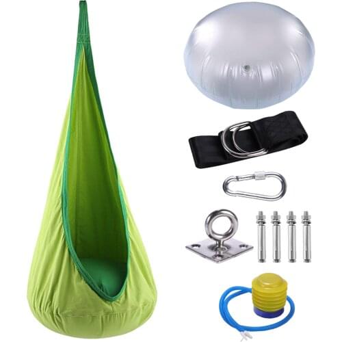 Kids Hammock Pod Chair Children Hammock Garden Furniture Swing Chair Indoor Outdoor Hanging Seat Child Swing Seat Patio Portable