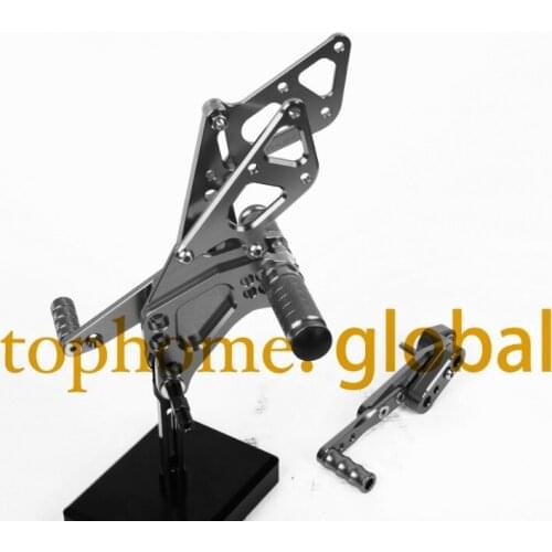 For Suzuki GSXR1000 2009 - 2016 Motorcycle Grey CNC Rearsets Foot Pegs GSX-R 1000 Rear Set 2010 2011 2012 2013 2014 2015 footpeg