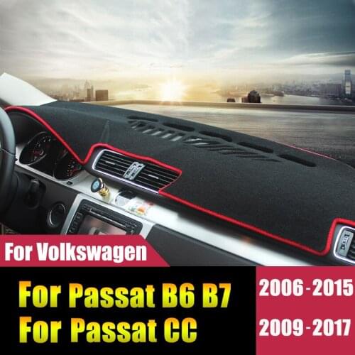 For Volkswagen Passat B6 B7 2006-2017 Passat CC 2009-2015 2016 2017 LHD Car Dashboard Cover Mat Avoid light Pad Accessories