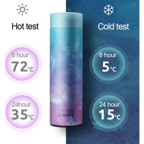 New Design Double Wall Stainless Steel Vacuum Flasks 500ml Thermos Cup Coffee Tea Milk Travel Mug Thermo Bottle Gifts Thermocup