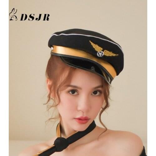 One Hat Exotic Accessories Sexy Captain Police Woman Cosplay Adult Erotic Costumes Temptation Christmas Gift Juguetes Sexuales