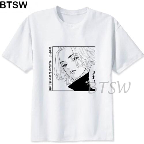 Japanese Anime Tokyo Revengers T Shirt Women Kawaii Harajuku Summer Tops Tokyo Revengers Tees Cartoon Unisex T-shirt Male