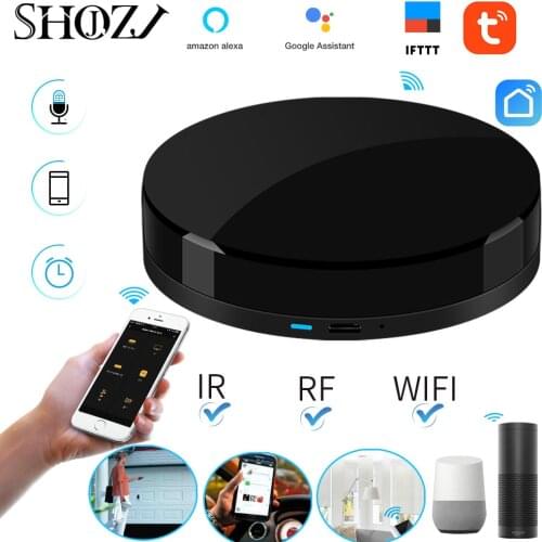 Voice Control Alexa Google HOME TUYA Universal Smart Remote Smart Home Smart Home Automation WIFI+IR+RF for Smart Home SHOJZJ