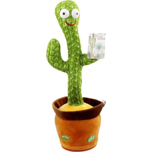 Cactus Plush Toy Electronic Shake Dancing toy with the song plush cute Dancing Cactus Early Childhood Music Toy For children