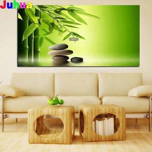 Zen Stones Bamboo Water Feng Shui 5D DIY Diamond Painting Full Square Round Diamond embroidery Diamond mosaic stitch home decor