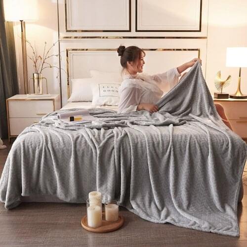 Solid Gray blankets quilts twin full queen blankets soft Throw Flannel blanket on Bed/car/sofa fashion rugs warm boys blankets