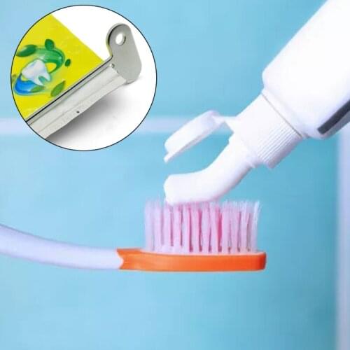 Semicircular Metal Manual Toothpaste Squeezer Stainless Steel Dispenser Tube Squeezer Hand Cream Tube Key Set Practical Gadget