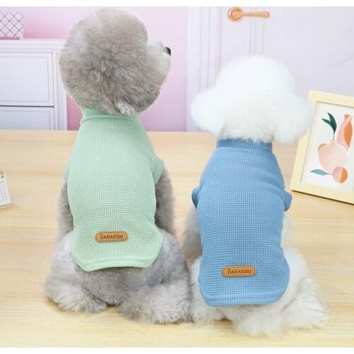 Dog Shirt Simple Cute Summer Dog Clothes Short Sleeve Thin T-shirt Comfortable Puppy Summer Clothes Pet Vest for Small Dog
