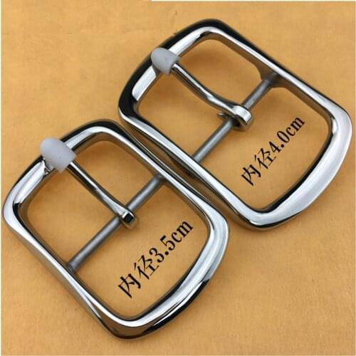 DIY leather craft solid stainless steel tri glide pin buckle inner 35/40mm