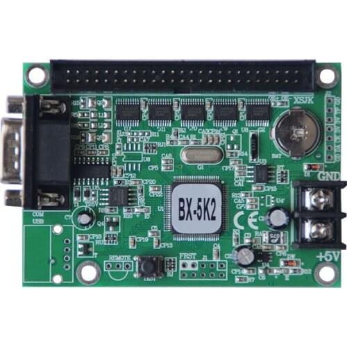 BX-5K2 RS232 multi-area font library mode led Controller support RS232 short-range wireless for single double colors led display