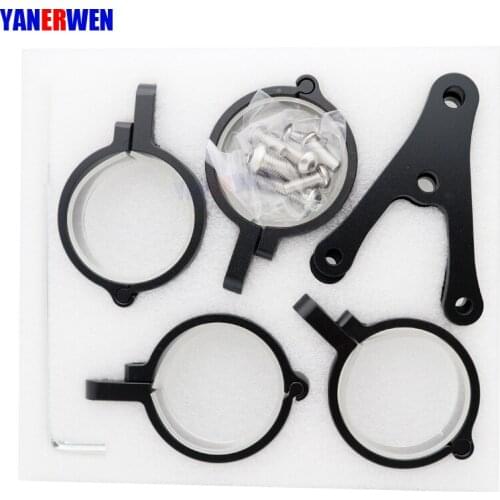 Universal Motorbike 7" Led Headlight Housing Mount Brackets 7 Inch Headlamp Holder Adjustable On Sides Of Bracket For Yamaha