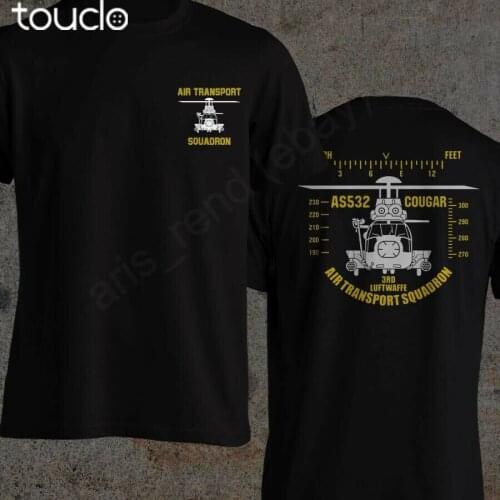 Air Transport Squadron Shirt AS532 Cougar 3RD Luftwaffe T-Shirt Chopper T-Shirt double sided