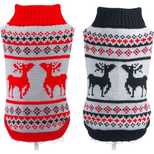 Winter Pet Cat Sweater Warm Dog Clothes For Small Large Dogs Sweater Cats Kitten Coat Knitted Cat Clothing Cotton Pet Costume 35