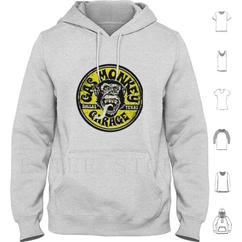Golden Monkey Hoodies Shop Car Mechanic Beer Illustrator Auto Tuning Racing Race Cool Fun Gold Teeth Logo Round