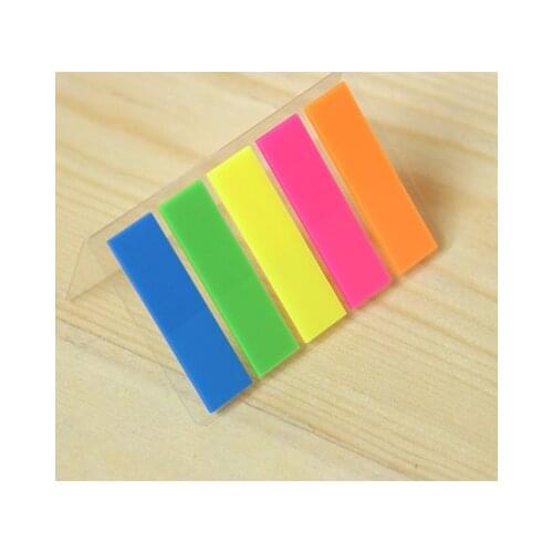 Deli 9063 Label Color Fluorescent Film Adhesive Label Classification DIY Creative Stickers Notes
