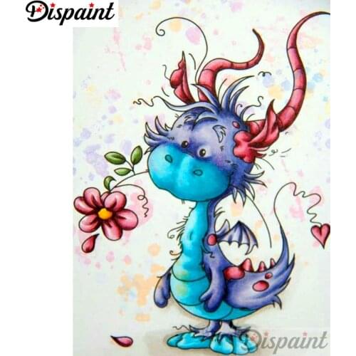 Dispaint Full Square/Round Drill 5D DIY Diamond Painting "Cartoon dragon" Embroidery Cross Stitch 3D Home Decor A12445
