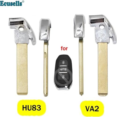 Uncut Emergency Key Blank Blade HU83/VA2 for Citroen DS5 C4 C4L Peugeot 308 508 3008 5008 DS Style Smart Remote Key