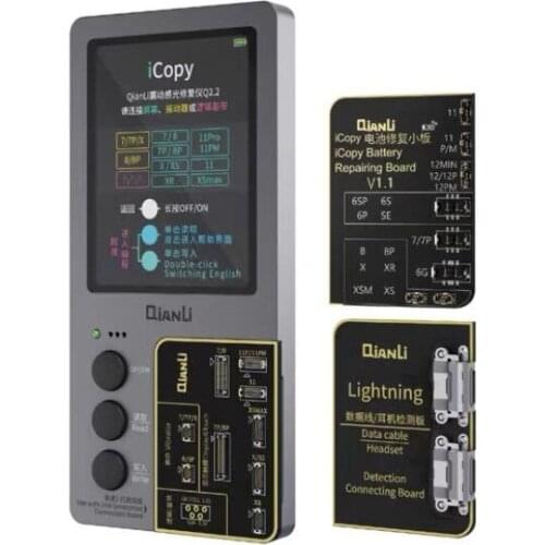Qianli iCopy plus 2.1 For iPhone 11 Pro Max XSMAX Xs Xr 7 7P 8 8P LCD Original Color Recovey Device Battery Headset Tester