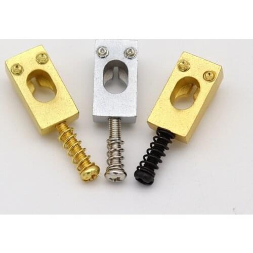 6pcs Brass Electric Guitar Bridge String Saddle Fixed Bridge String Saddle Parts for Electric Guitar