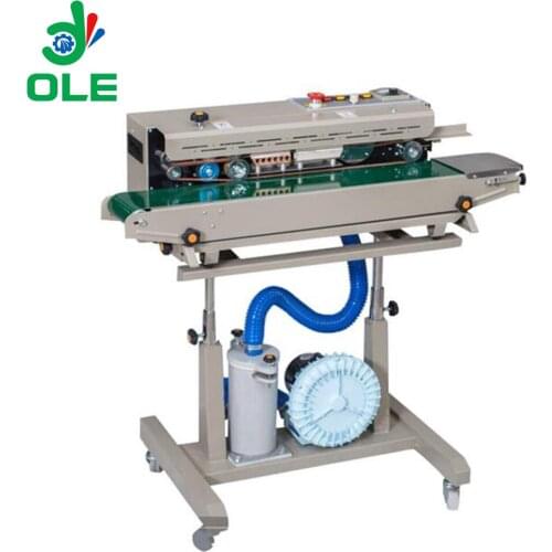 Hight Efficiency Continuous Inflatable Film Bag Sealing Machine Air Flushing Sealer