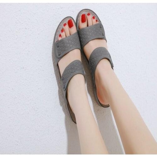 Summer Sandalias De Mujer Verano 2020 Wedges Shoes for Women Platform Sandals Shoe Woman Sandals Med (3cm-5cm) Beach Wear Solid