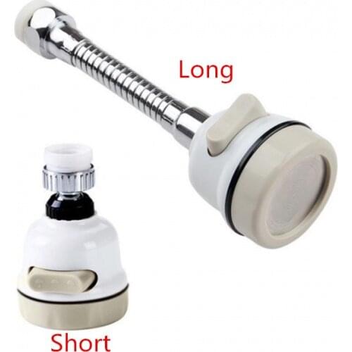 1pc Rotatable Kitchen Tap Aerator Water Nozzle Saving Faucet 3 Modes 360 Degree Tap Nozzle 3-shift adjustment Three-switch mode