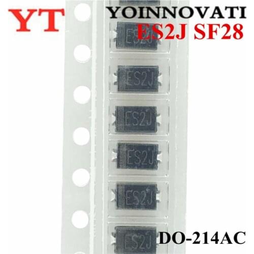 100pcs/lot ES2J SF28 SMA DO-214AC 2A 600V Best quality