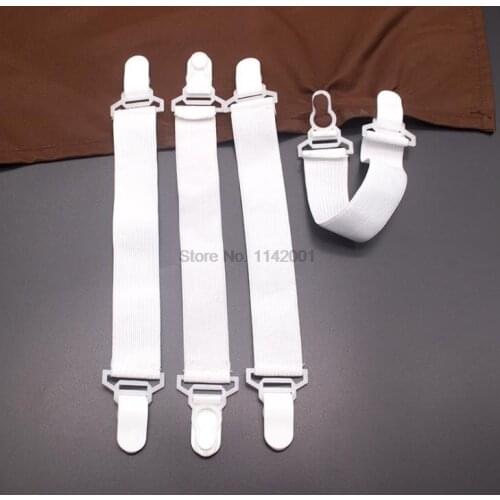 1000sets 4pcs/set Elastic Bed Sheet Mattress Cover Blankets Grippers Clip Holder Fasteners Kit Home Textiles Accessories hot