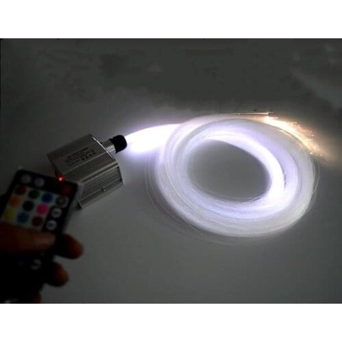 10W Twinkle wheel Light Engine RGBW LED Fiber Optic Driver Source Music Sound Actived f/PMMA optical cable Star ceiling DIY Deco