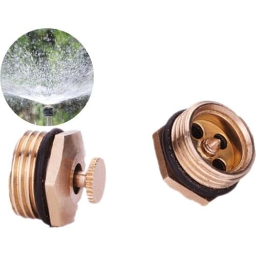 Fast Shipping 1PC Brass Adjustable Lawn Spray Irrigation Horticultural Atomization Micro-Nozzle Gardening Sprinkler Equipment