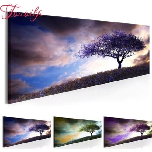 TOUOILP New 5D Diamond Painting Cross Stitch Full Mosaic Square&round Drill Landscape tree diy Diamond Embroidery Home Decor