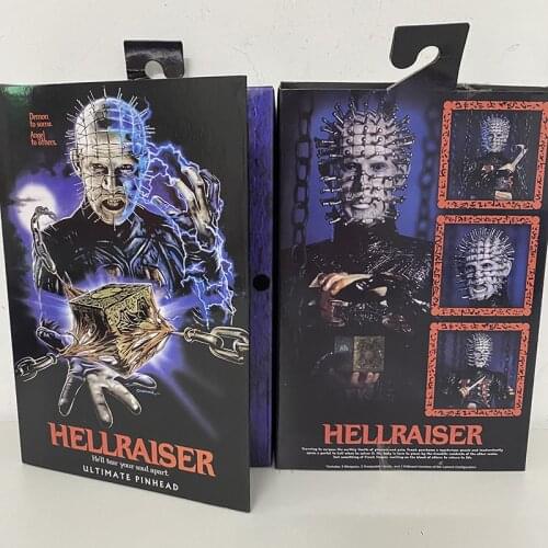 NECA Figure Hellraiser He'll Tear Your Soul Apart Ultimate Pinhead Action Figure Model Toy Doll Gift 18cm 7inch