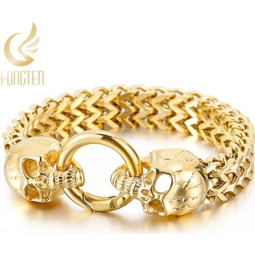 Fongten Gold Bracelets For Men