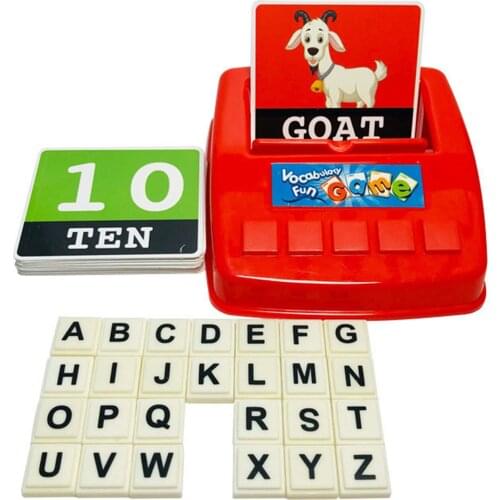 Matching Letter Number Games for Kids Upgraded 2 in 1 Words Flash Cards Alphabet Family Game Early Educational Toy
