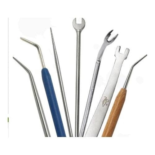 Piano repair and tuning tool, card nail plate, adjustment keyboard, wooden top column, round card nail, carding plate