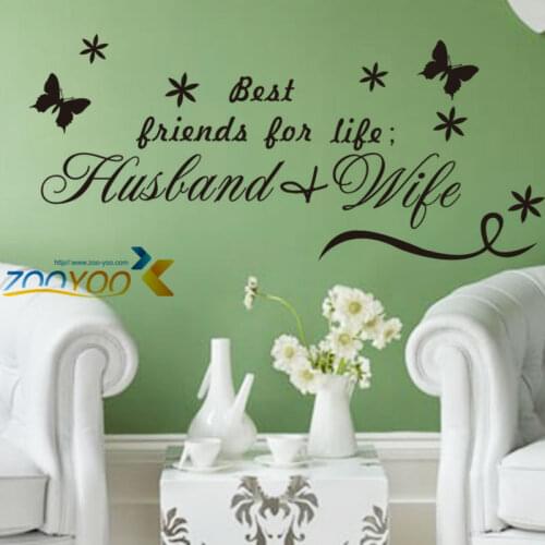 Best Friends For Life home decor creativewall decal ZooYoo8154 decorative adesivo de parede removable vinyl wall sticker