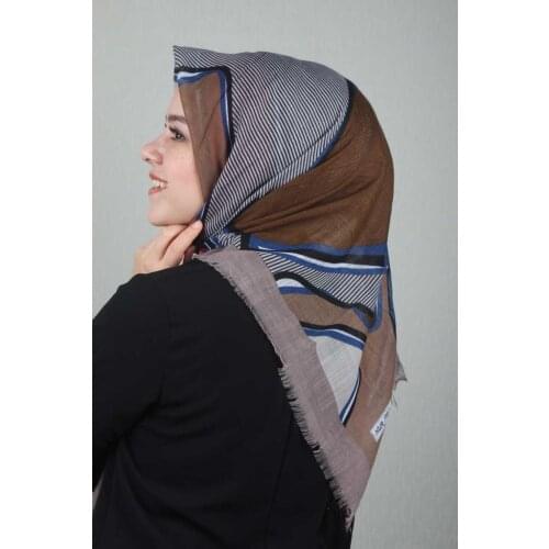 NUR SILK PATTERNED LINEN FLAMLI SCARF-DESEN-17-RENK-09