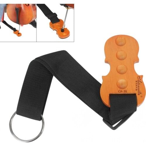Durable Solid Wood Cello Antiskid Adjustable Length Non-slip Endpin Stopper Holder Stand