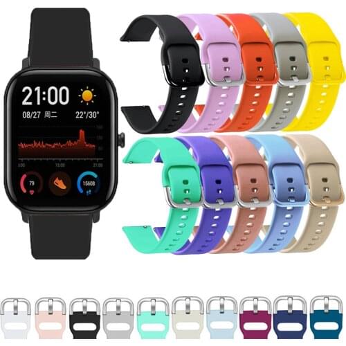 20mm smart watch Wristband Sport Watch Band For Huami Amazfit GTR 42mm/Bip/GTS Bracelet Belt Straps Quick release accessories