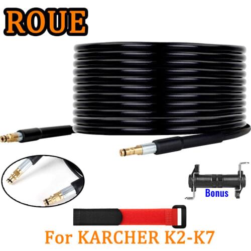 For Karcher K-Series 6~15M High Pressure Car Washer Hose Pipe Cord Car Cleaning Tools Extension Hose Gun Quick Connect